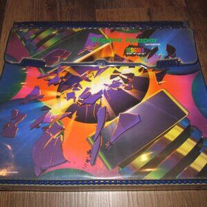 Vintage 1994 Mead Trapper Keeper Designer Series Geometric Purple with 4 Folders
